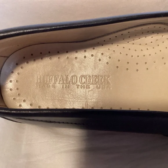 Rare Buffalo Creek Vintage Classic Black Tassel Leather Loafers Men’s size 8